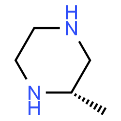 ChemSpider 2D Image | (S)-2-Methylpiperazine | C5H12N2