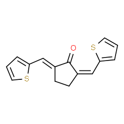 ChemSpider 2D Image | 2,5-di(2-thienylmethylidene)cyclopentan-1-one | C15H12OS2