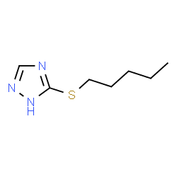 ChemSpider 2D Image | 3-Pentylthio-4H-1,2,4-triazole | C7H13N3S