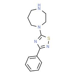 ChemSpider 2D Image | 1-(3-Phenyl-1,2,4-thiadiazol-5-yl)-1,4-diazepane | C13H16N4S