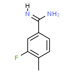 ChemSpider 2D Image | 3-Fluoro-4-methylbenzenecarboximidamide | C8H9FN2