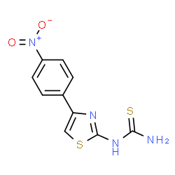 ChemSpider 2D Image | 2-Thioureido-4-(p-nitrophenyl)thiazole | C10H8N4O2S2