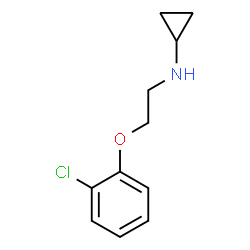 ChemSpider 2D Image | N-(2-(2-Chlorophenoxy)ethyl)cyclopropylamine | C11H14ClNO