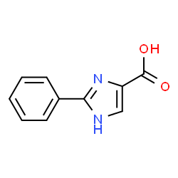 ChemSpider 2D Image | 2-Phenyl-1H-imidazole-4-carboxylic acid | C10H8N2O2