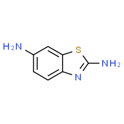 ChemSpider 2D Image | 2,6-Diaminobenzo[d]thiazole | C7H7N3S
