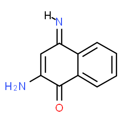 ChemSpider 2D Image | (4E)-2-Amino-4-imino-1(4H)-naphthalenone | C10H8N2O