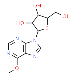 ChemSpider 2D Image | 6-Methoxy-9-pentofuranosyl-9H-purine | C11H14N4O5