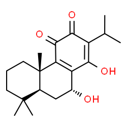 ChemSpider 2D Image | (7alpha)-7,14-Dihydroxyabieta-8,13-diene-11,12-dione | C20H28O4