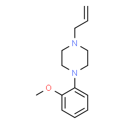 ChemSpider 2D Image | 1-Allyl-4-(2-methoxyphenyl)piperazine | C14H20N2O