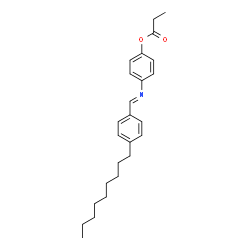 ChemSpider 2D Image | 4-[(E)-(4-Nonylbenzylidene)amino]phenyl propionate | C25H33NO2