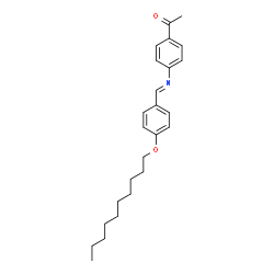 ChemSpider 2D Image | 1-(4-{(E)-[4-(Decyloxy)benzylidene]amino}phenyl)ethanone | C25H33NO2