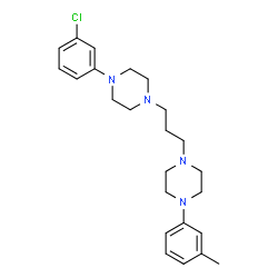 ChemSpider 2D Image | 1-(3-Chlorophenyl)-4-{3-[4-(3-methylphenyl)-1-piperazinyl]propyl}piperazine | C24H33ClN4