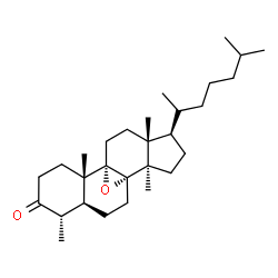 ChemSpider 2D Image | (4alpha,5alpha,8alpha)-4,14-Dimethyl-8,9-epoxycholestan-3-one | C29H48O2