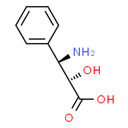 ChemSpider 2D Image | (2R,3R)-3-Amino-2-hydroxy-3-phenylpropanoic acid | C9H11NO3