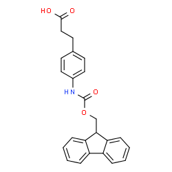 ChemSpider 2D Image | 3-(FMOC-4-AMINOPHENYL)-PROPIONIC ACID | C24H21NO4