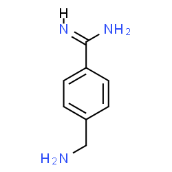 ChemSpider 2D Image | 4-(Aminomethyl)benzenecarboximidamide | C8H11N3