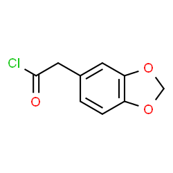 ChemSpider 2D Image | 1,3-Benzodioxol-5-ylacetyl chloride | C9H7ClO3