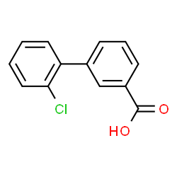 ChemSpider 2D Image | 2'-Chloro-3-biphenylcarboxylic acid | C13H9ClO2