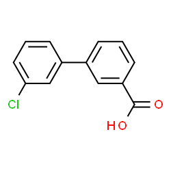 ChemSpider 2D Image | 3'-Chloro-3-biphenylcarboxylic acid | C13H9ClO2