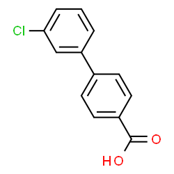 ChemSpider 2D Image | 3'-Chloro-4-biphenylcarboxylic acid | C13H9ClO2