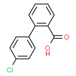 ChemSpider 2D Image | 4'-Chloro-2-biphenylcarboxylic acid | C13H9ClO2