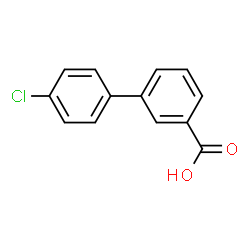 ChemSpider 2D Image | 4'-Chloro-3-biphenylcarboxylic acid | C13H9ClO2