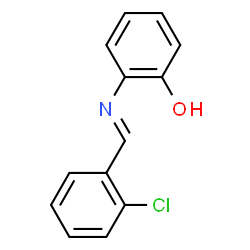 ChemSpider 2D Image | 2-[(E)-(2-Chlorobenzylidene)amino]phenol | C13H10ClNO