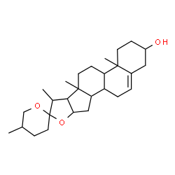 ChemSpider 2D Image | Spirost-5-en-3-ol | C27H42O3