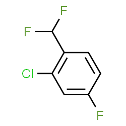ChemSpider 2D Image | 2-Chloro-1-(difluoromethyl)-4-fluorobenzene | C7H4ClF3