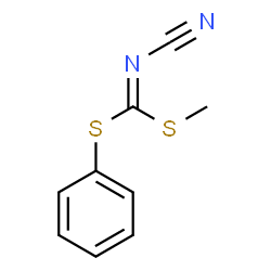 ChemSpider 2D Image | Methyl phenyl cyanocarbonodithioimidate | C9H8N2S2
