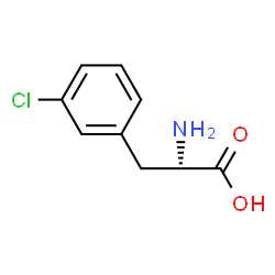 ChemSpider 2D Image | L-m-chlorophenylalanine | C9H10ClNO2