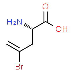 ChemSpider 2D Image | L-2-Amino-4-bromo-4-pentenoic acid | C5H8BrNO2