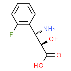 ChemSpider 2D Image | (2S,3S)-3-Amino-3-(2-fluorophenyl)-2-hydroxypropanoic acid | C9H10FNO3