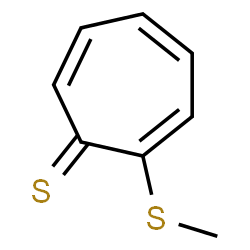 ChemSpider 2D Image | 2-(METHYLTHIO)-2,4,6-CYCLOHEPTATRIENE-1-THIONE | C8H8S2