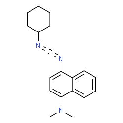 ChemSpider 2D Image | N-Cyclohexyl-N'-(4-(dimethylamino) naphthyl)carbodiimide | C19H23N3