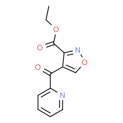ChemSpider 2D Image | ethyl 4-picolinoylisoxazole-3-carboxylate | C12H10N2O4