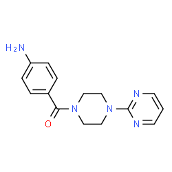 ChemSpider 2D Image | 4-{[4-(pyrimidin-2-yl)piperazin-1-yl]carbonyl}aniline | C15H17N5O