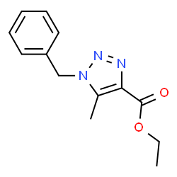 ChemSpider 2D Image | ETHYL 1-BENZYL-5-METHYL-1H-1,2,3-TRIAZOLE-4-CARBOXYLATE | C13H15N3O2