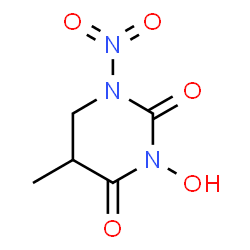ChemSpider 2D Image | Hydroxynitrodihydrothymine | C5H7N3O5