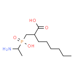 ChemSpider 2D Image | (1-Aminoethyl)(2-carboxy-1-octyl)phosphinic acid | C11H24NO4P