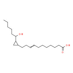 ChemSpider 2D Image | (Z)-14-Hydroxy-12,13-methano-8-nonadecenoic acid | C20H36O3
