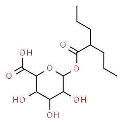 ChemSpider 2D Image | 1-O-(2-Propylpentanoyl)hexopyranuronic acid | C14H24O8