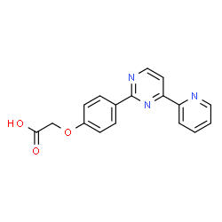 ChemSpider 2D Image | {4-[4-(2-Pyridinyl)-2-pyrimidinyl]phenoxy}acetic acid | C17H13N3O3
