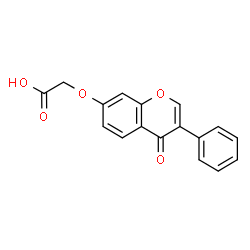 ChemSpider 2D Image | [(4-Oxo-3-phenyl-4H-chromen-7-yl)oxy]acetic acid | C17H12O5