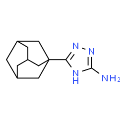 ChemSpider 2D Image | 3-(Adamantan-1-yl)-1H-1,2,4-triazol-5-amine | C12H18N4