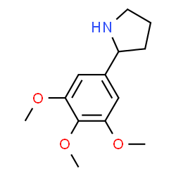 ChemSpider 2D Image | 2-(3,4,5-Trimethoxyphenyl)pyrrolidine | C13H19NO3