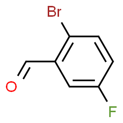 ChemSpider 2D Image | 2-Bromo-5-fluorobenzaldehyde | C7H4BrFO