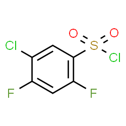 ChemSpider 2D Image | 5-Chloro-2,4-difluorobenzenesulfonyl chloride | C6H2Cl2F2O2S