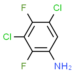ChemSpider 2D Image | 2,4-Difluoro-3,5-dichloroaniline | C6H3Cl2F2N