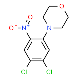 ChemSpider 2D Image | 4-(4,5-Dichloro-2-nitrophenyl)morpholine | C10H10Cl2N2O3